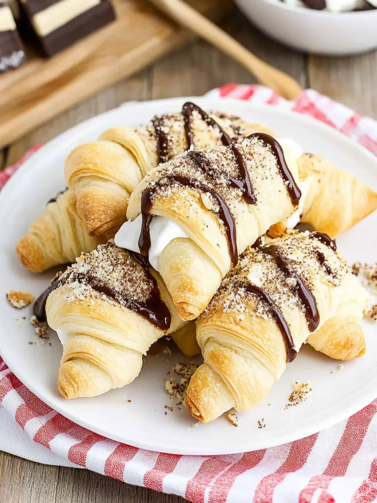 S’mores Crescent Rolls: Your New Favorite Dessert Treat 2 S’mores Crescent Rolls