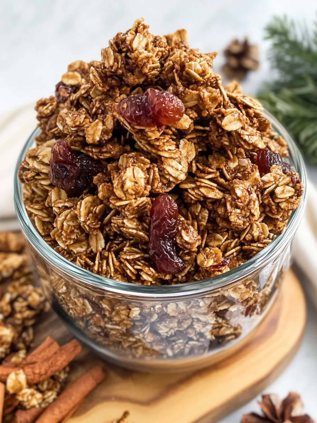 Festive Holiday Gingerbread Granola for Cozy Mornings 4 Holiday Gingerbread Granola