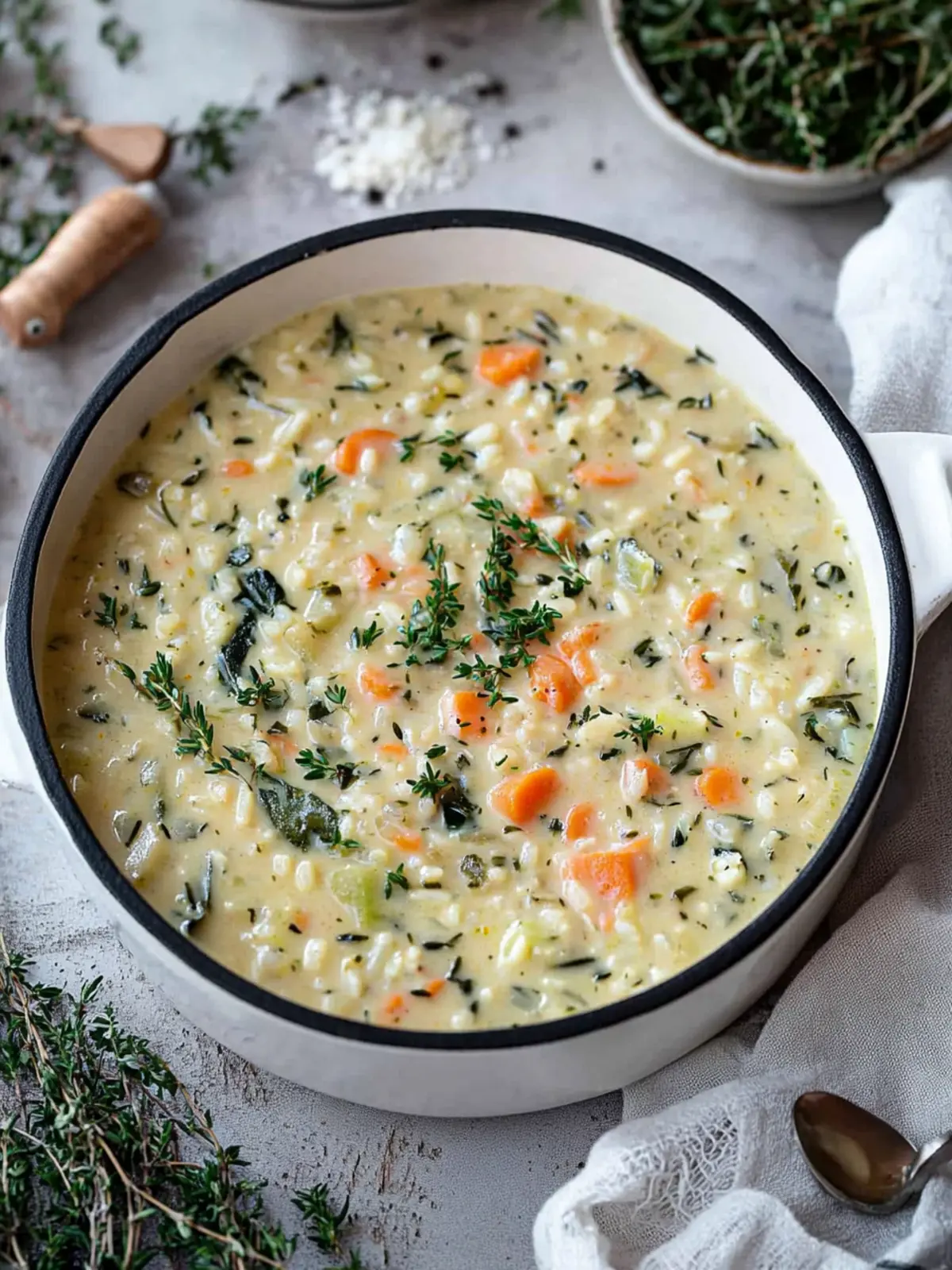 Creamy Vegetable Rice Soup for Cozy Home-Cooked Comfort 3 Creamy Vegetable Rice Soup