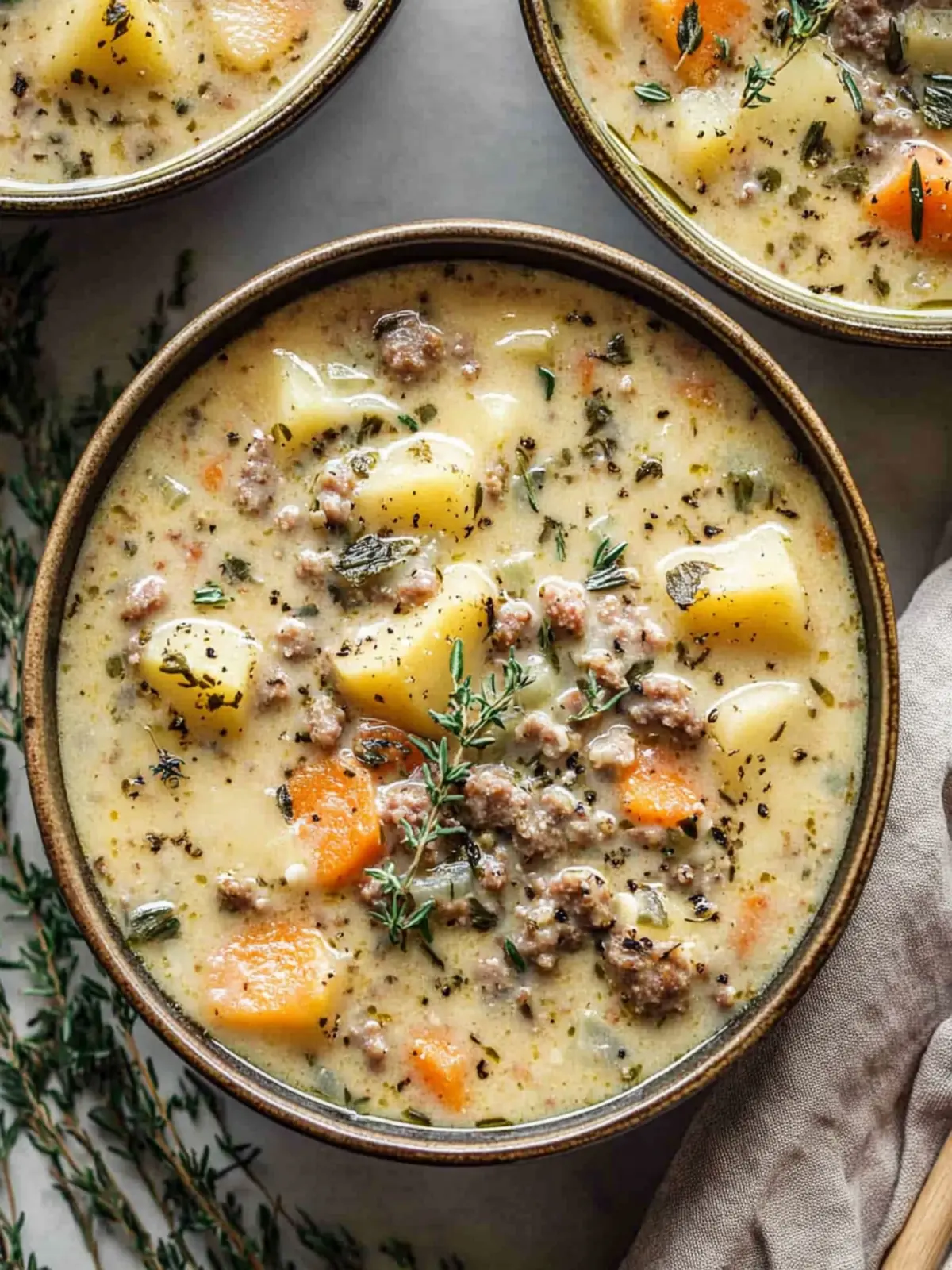 Creamy Potato and Sausage Chowder That's Pure Comfort 3 Potato and Sausage Chowder