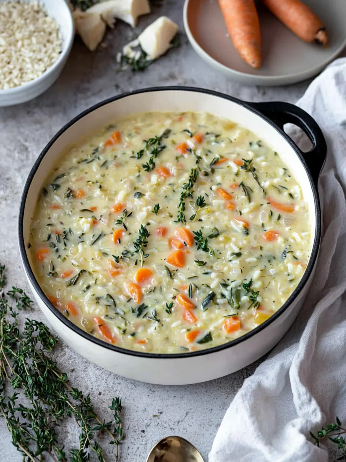 Creamy Vegetable Rice Soup for Cozy Home-Cooked Comfort 2 Creamy Vegetable Rice Soup