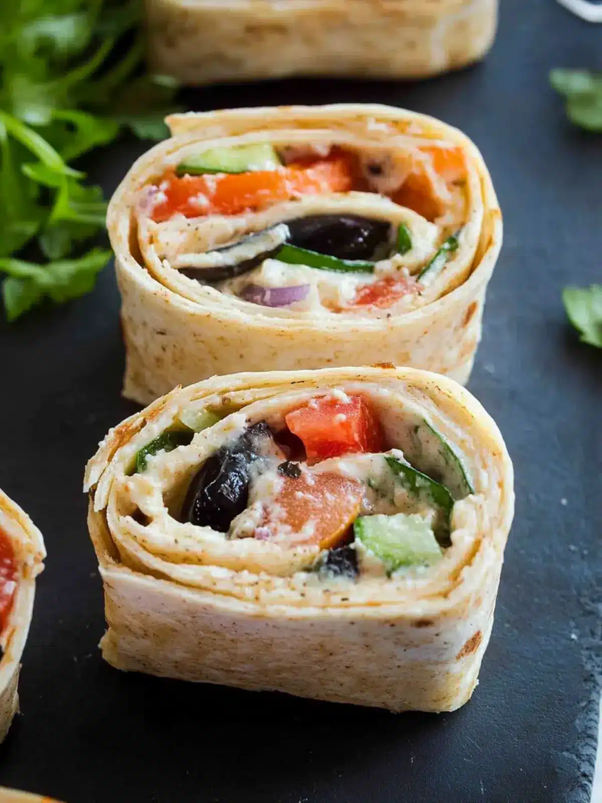Delicious Greek Tortilla Pinwheels for Easy Entertaining 4 Greek Tortilla Pinwheels