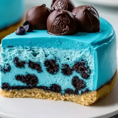 Irresistible Cookie Monster Cheesecake That Delights! 9 Cookie Monster Cheesecake