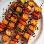 Zesty Roasted Sweet Potato Cube Skewers for Your Next Party! 8 Roasted Sweet Potato Cube Skewers