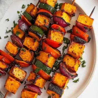 Zesty Roasted Sweet Potato Cube Skewers for Your Next Party! 9 Roasted Sweet Potato Cube Skewers