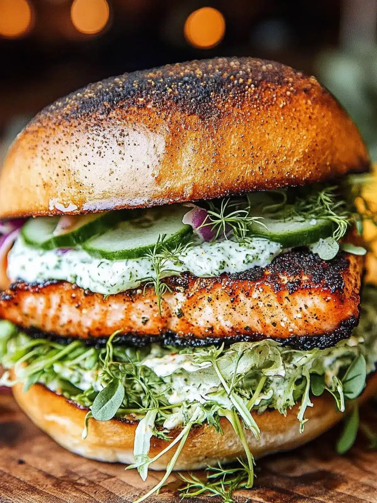 Savor the Flavor: Blackened Salmon Cajun Sandwich Delight 2 Blackened Salmon Cajun Sandwich