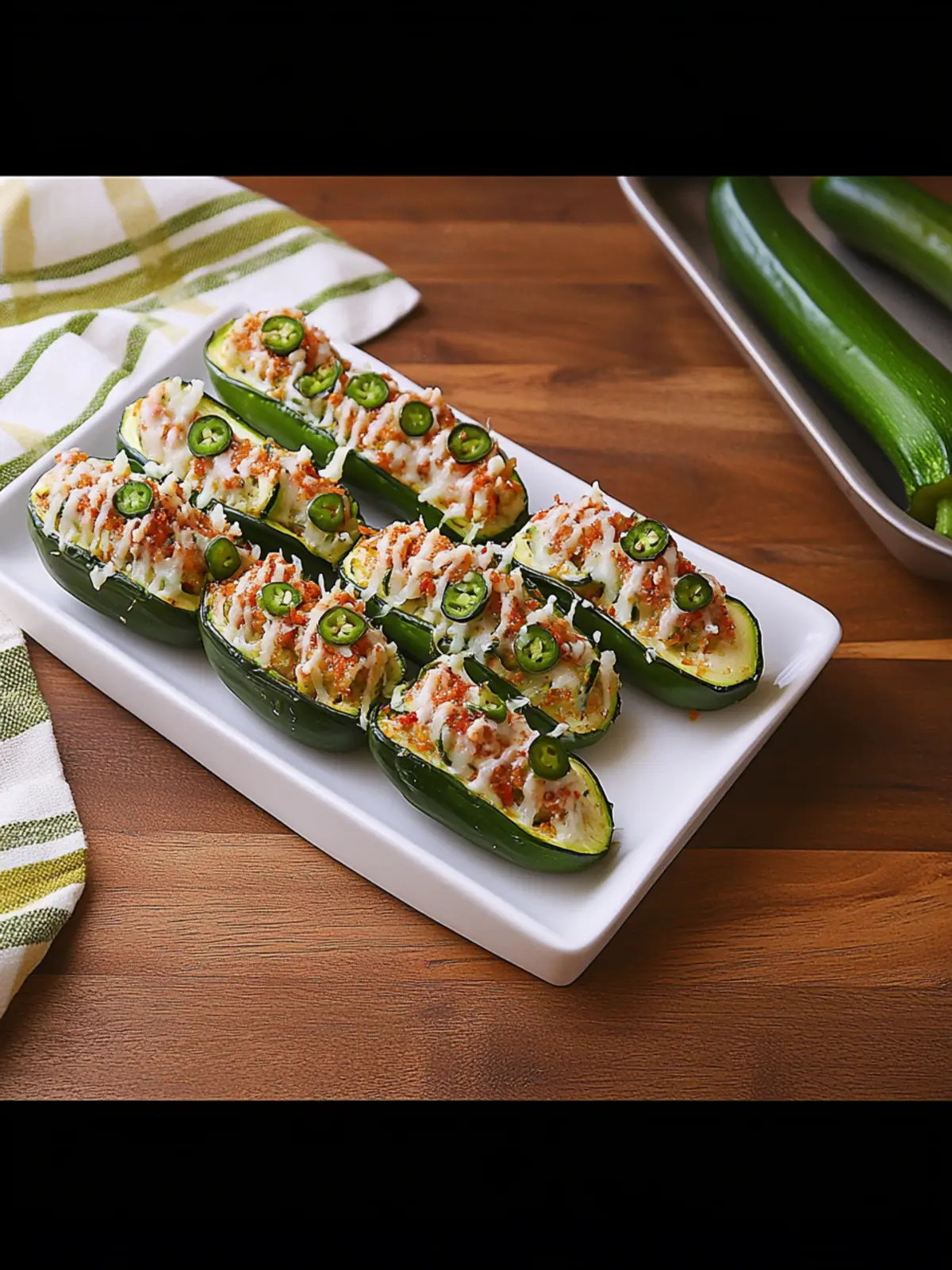 Jalapeño Popper Stuffed Zucchini: A Cheesy Keto Treat 3 Jalapeño Popper Stuffed Zucchini