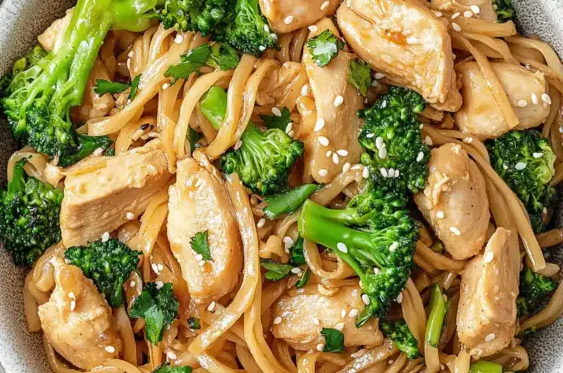 Chicken Broccoli Stir Fry Noodles