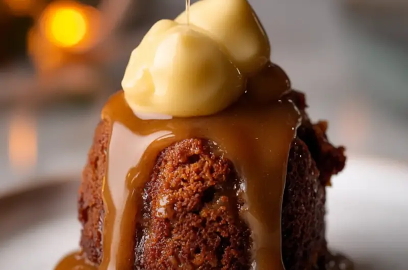 Sticky Gingerbread Sponge Pudding