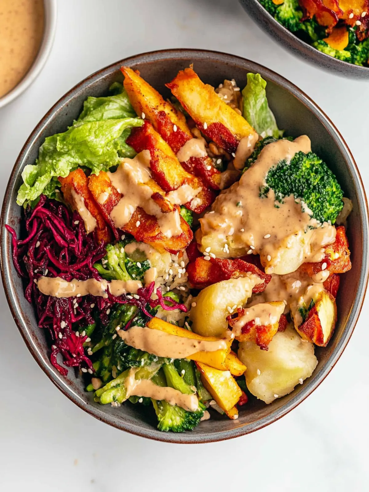 Savor Vegan Dragon Bowls with Miso Gravy Tonight! 4 Vegan Dragon Bowls with Miso Gravy