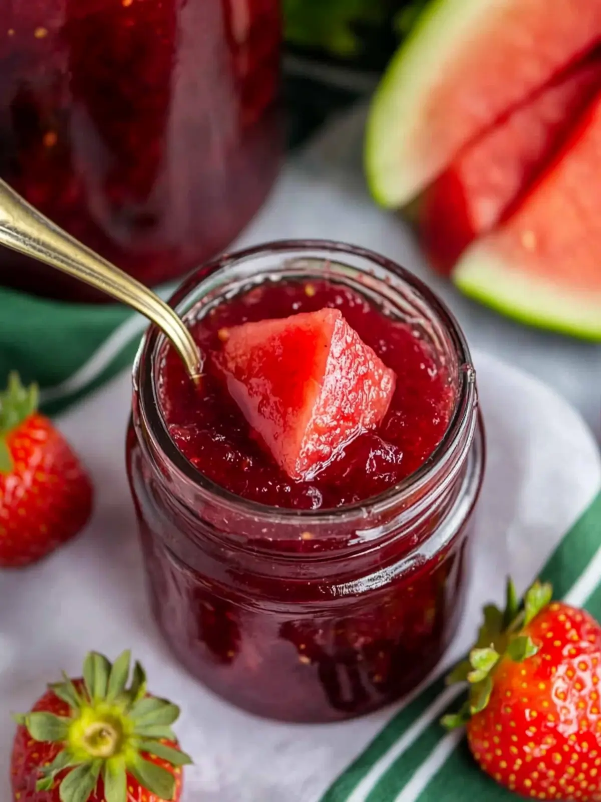 Sweet and Tangy Strawberry Watermelon Jam You’ll Love 3 Strawberry Watermelon Jam