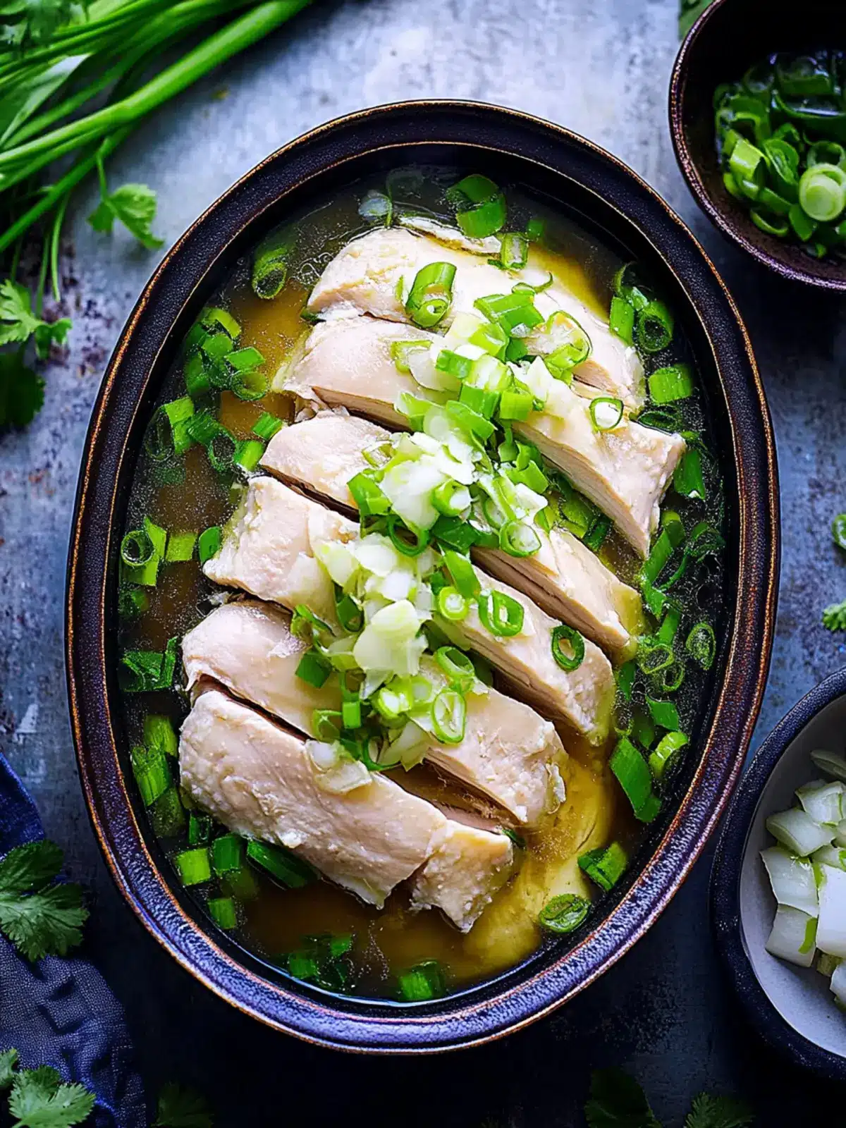 Mouthwatering Ginger Scallion Poached Chicken for Home Chefs 4 Ginger Scallion Poached Chicken