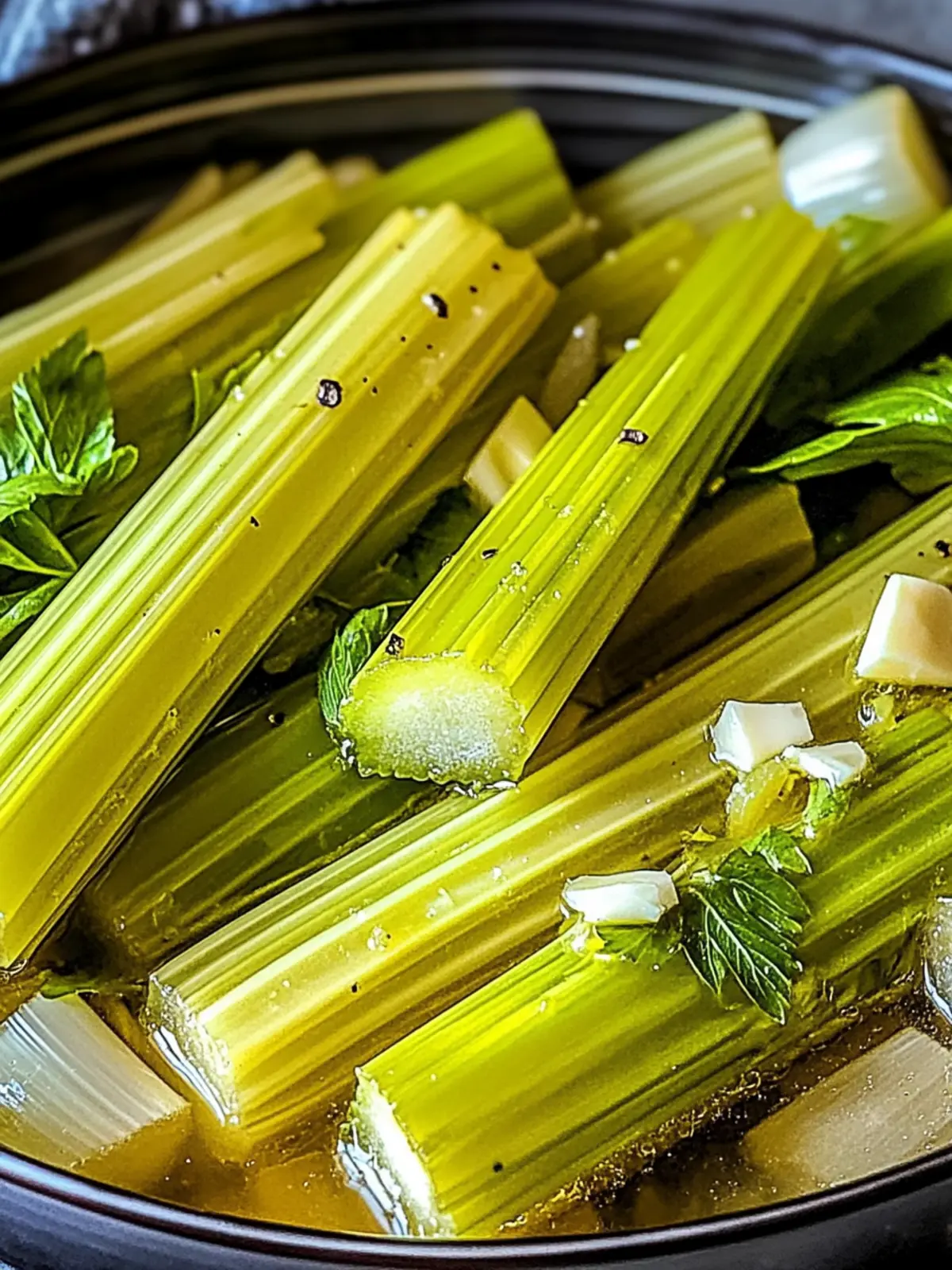 Savor Braised Celery with Garlic and Butter in 30 Minutes 2 Braised Celery with Garlic and Butter