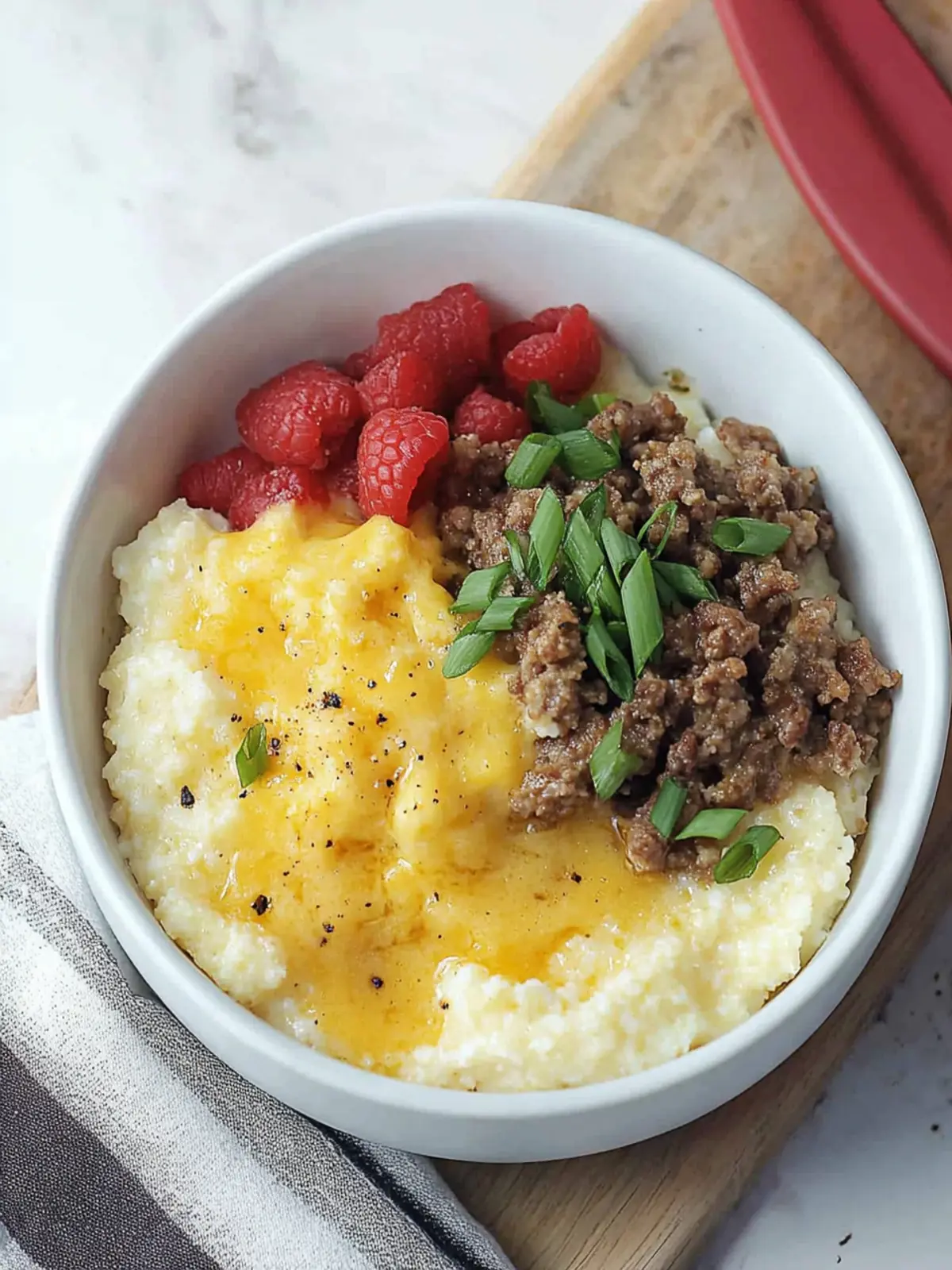 Savory Grits Breakfast Bowl: Comfort Food Bliss at Home 3 Grits Breakfast Bowl