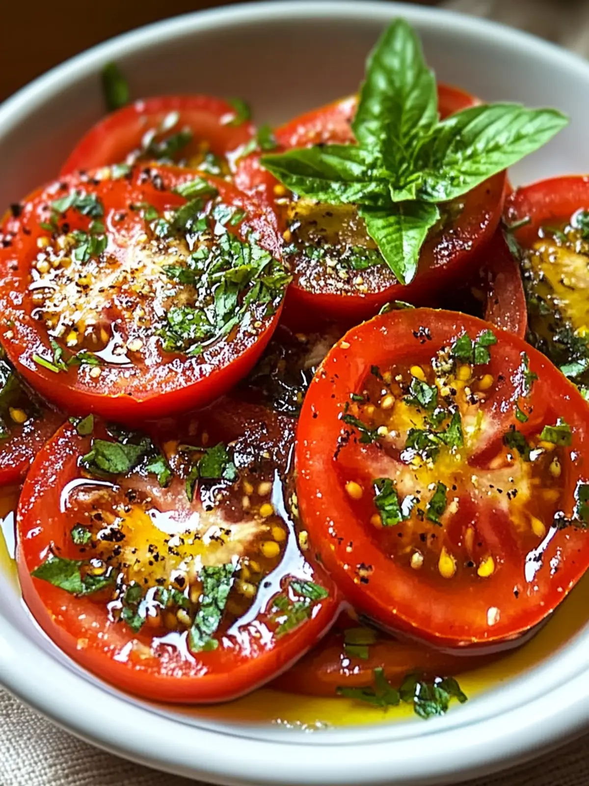 Delicious Herb-Infused Mediterranean Marinated Tomatoes Recipe 2 Herb-Infused Mediterranean Marinated Tomatoes