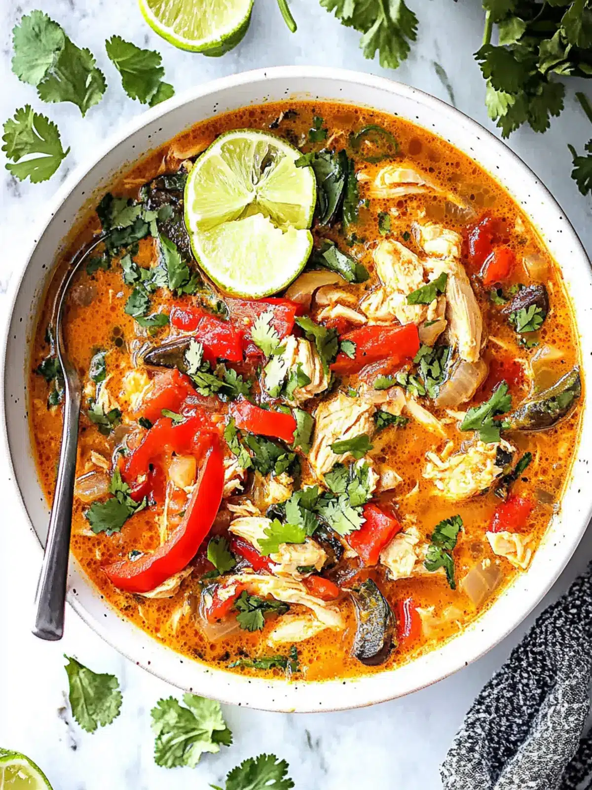 Delicious Coconut Cilantro Chicken Soup Ready in 20 Minutes 4 Coconut Cilantro Chicken Soup