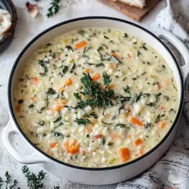 Creamy Vegetable Rice Soup for Cozy Home-Cooked Comfort 10 Creamy Vegetable Rice Soup