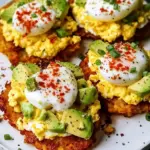 Loaded Hash Browns with Scrambled Eggs and Avocado Bliss 15 Loaded Hash Browns with Scrambled Eggs, Avocado, and Cottage Cheese