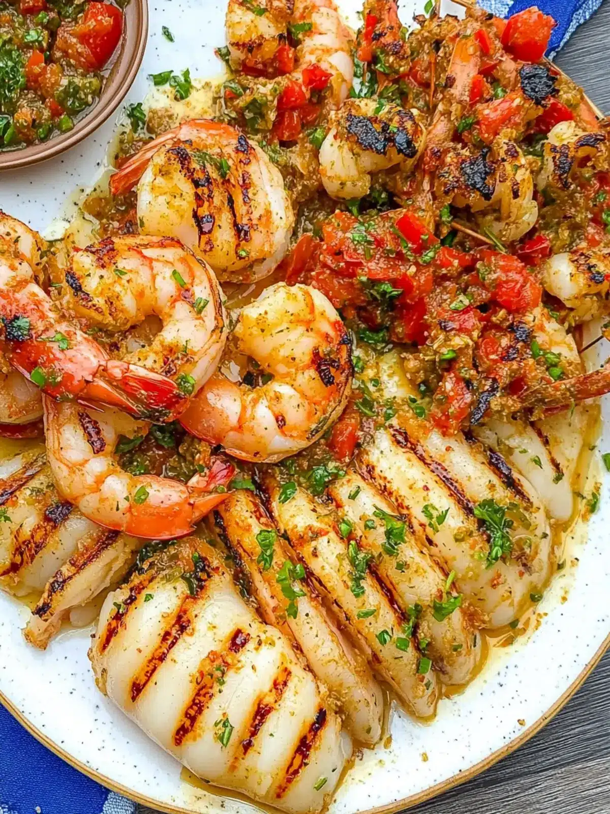 Savor the Sunshine: Mediterranean Grilled Shrimp and Calamari 2 Mediterranean Grilled Shrimp and Calamari