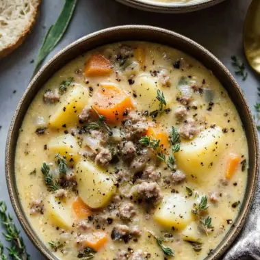 Creamy Potato and Sausage Chowder That's Pure Comfort 9 Potato and Sausage Chowder