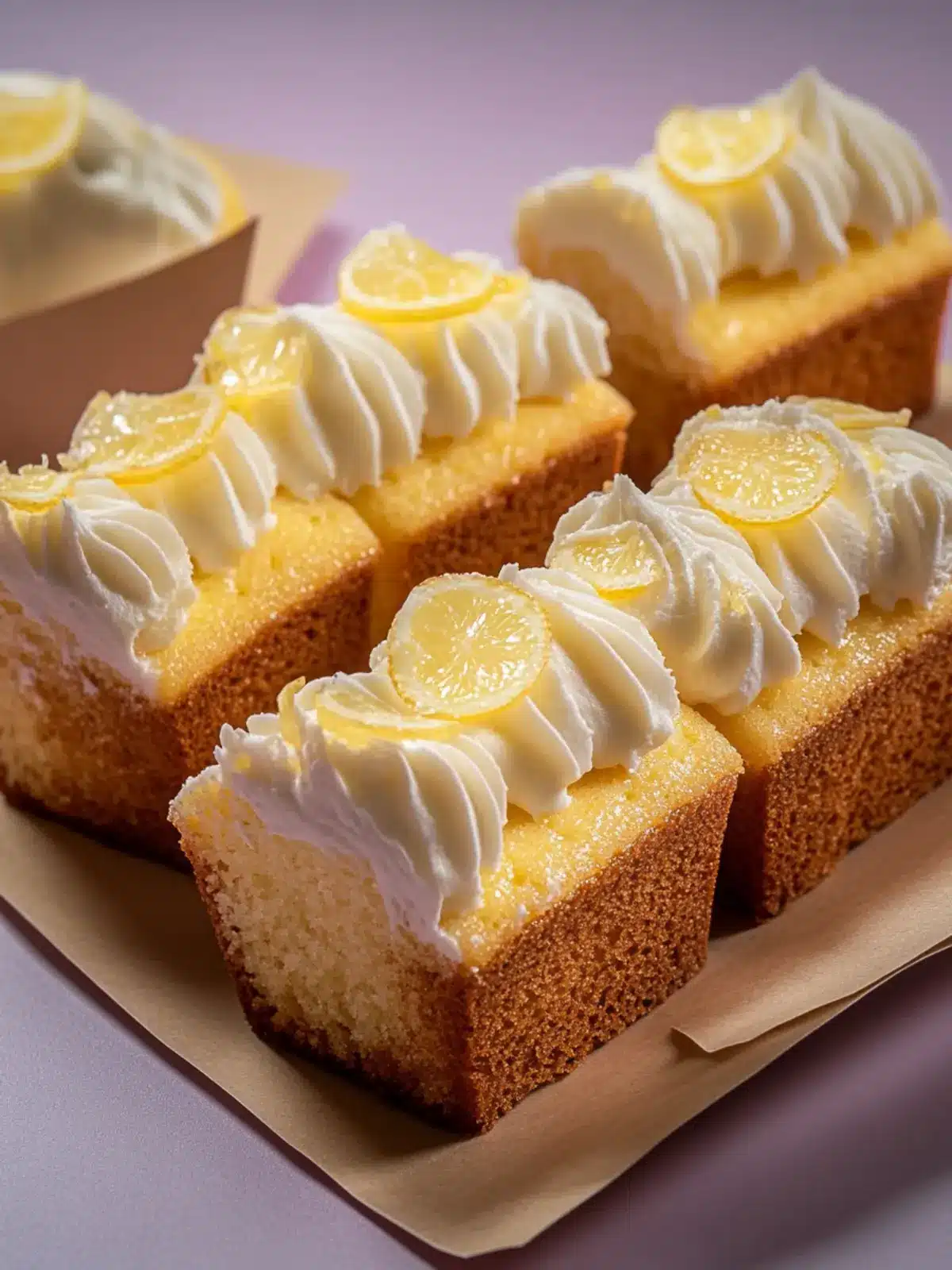 Delicious Mini Lemon Drizzle Loaf Cakes for Joyful Snacking 3 Mini Lemon Drizzle Loaf Cakes