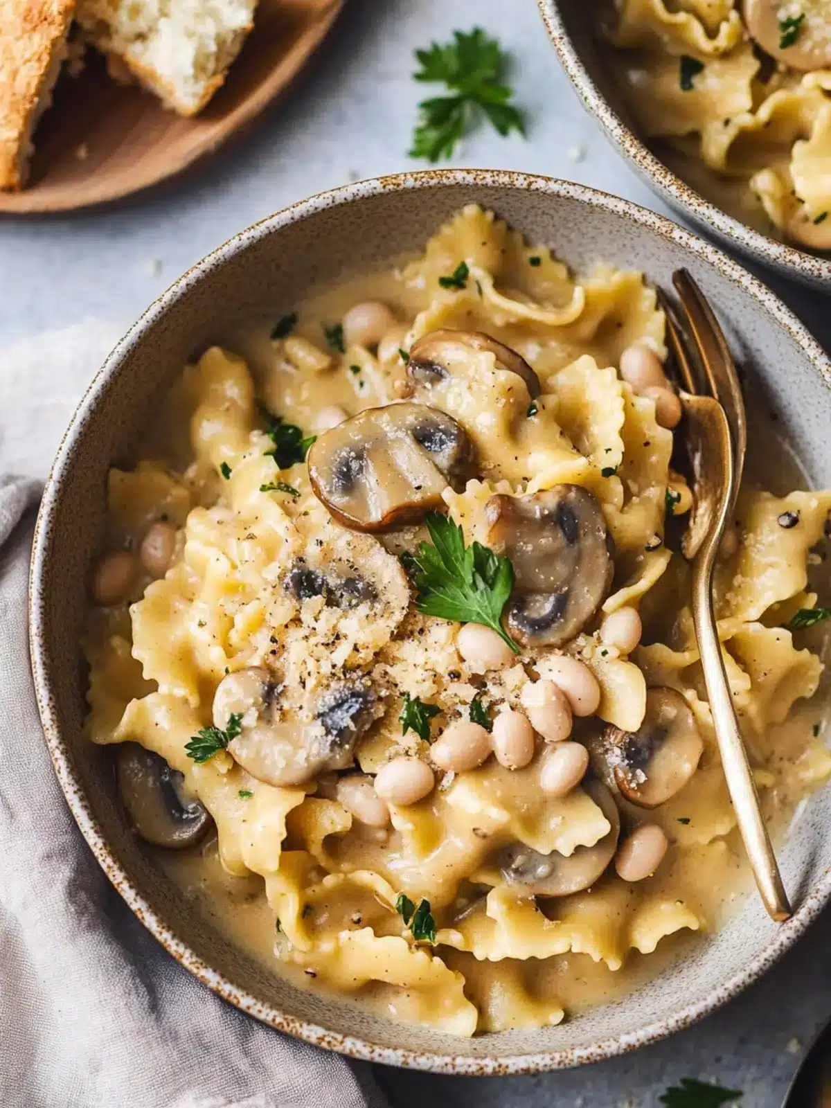One-Pot Mushroom and White Bean Pasta That You’ll Love 4 One-Pot Mushroom and White Bean Pasta