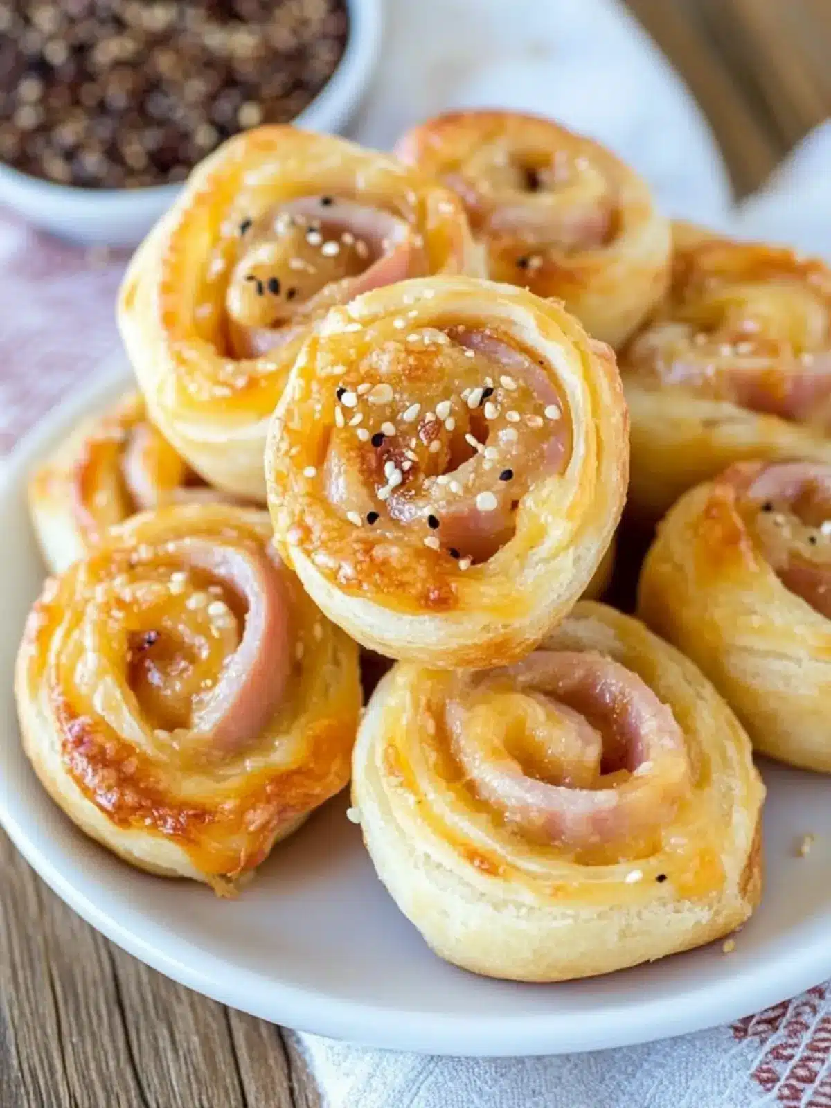 Savory Baked Ham and Cheese Rollups for Easy Entertaining 3 Baked Ham and Cheese Rollups