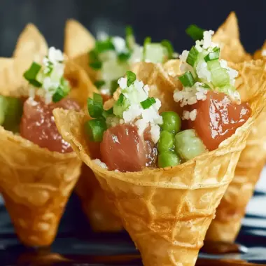 Creative Sushi Wonton Cones: Your Next Fun Appetizer Adventure 9 Creative Sushi Wonton Cones
