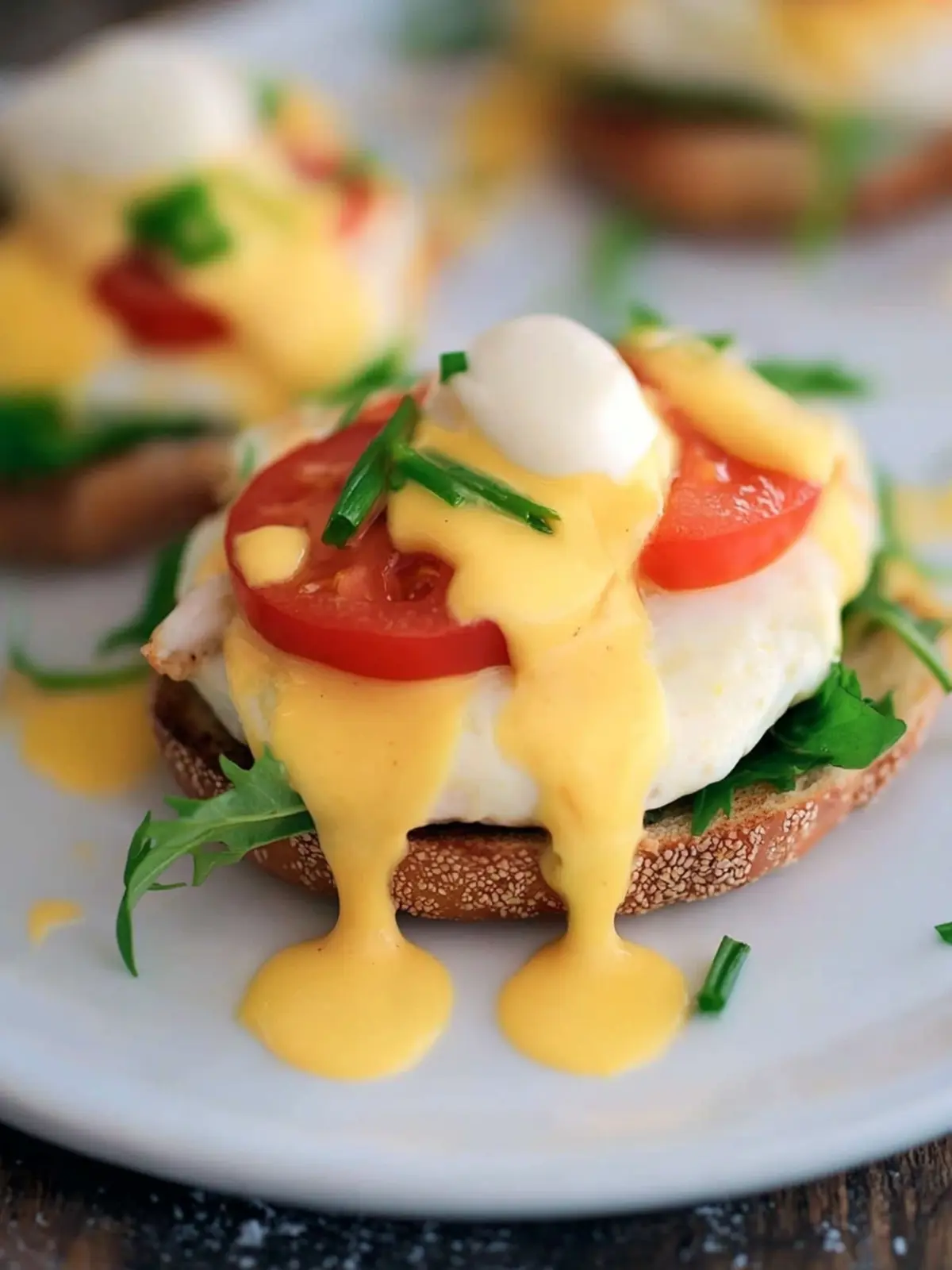 California Style Eggs Benedict with a Creamy Twist 2 California Style Eggs Benedict