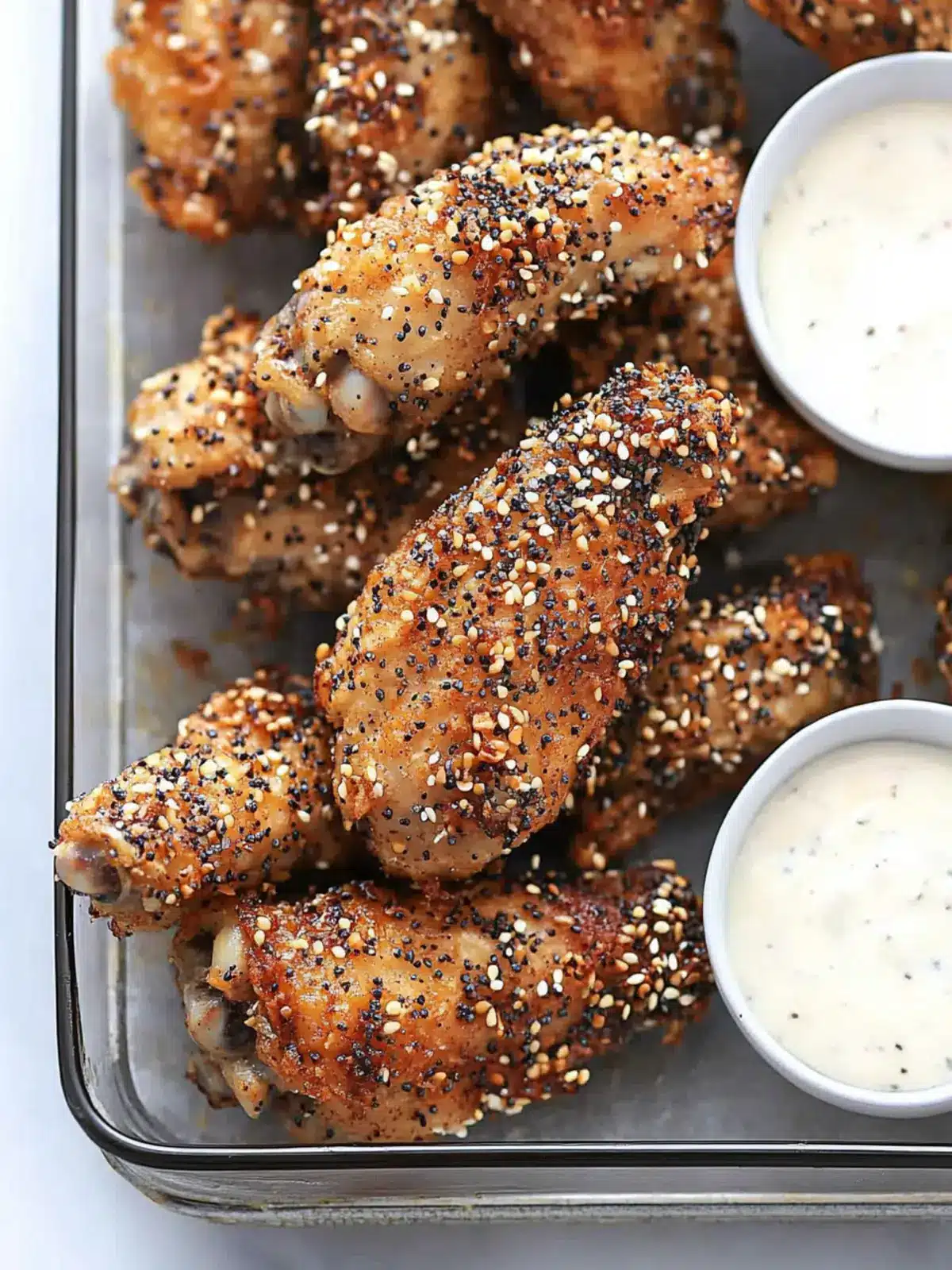 Bagel Crispy Baked Chicken Wings for Your Game Day Feast 2 Bagel Crispy Baked Chicken Wings