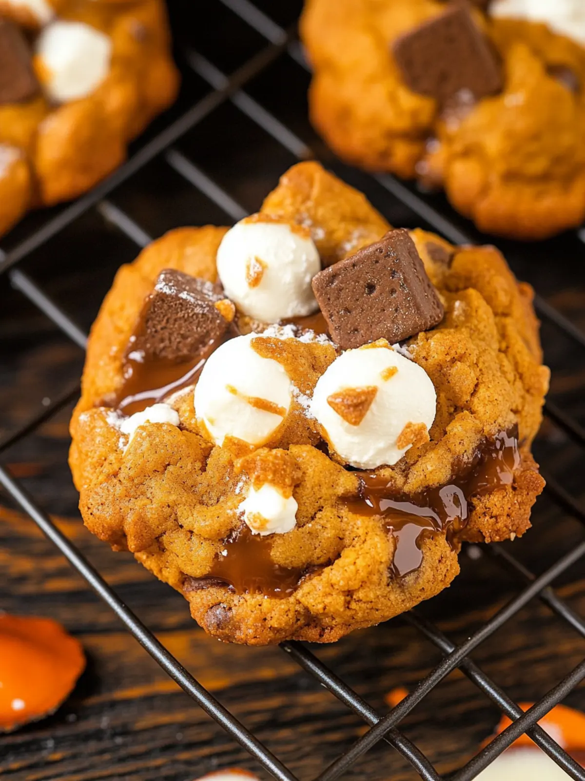 Irresistible Pumpkin S’mores Cookies You'll Crave This Fall 2 Pumpkin S’mores Cookies