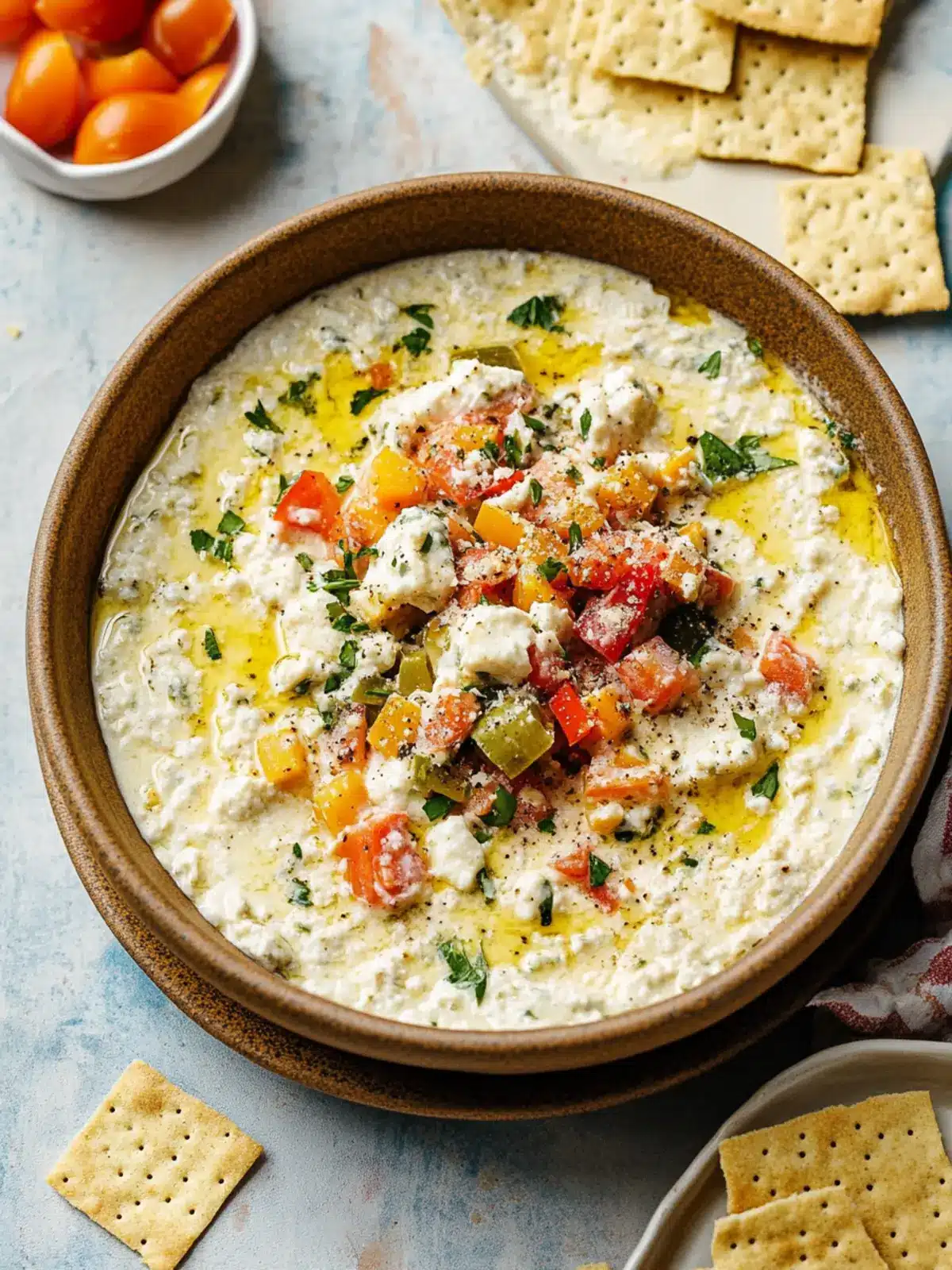 High Protein Cottage Cheese Giardiniera Dip for Any Occasion 2 High Protein Cottage Cheese Giardiniera Dip