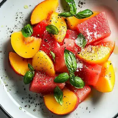 Refreshing Peach Watermelon Salad to Brighten Your Day 10 Peach Watermelon Salad