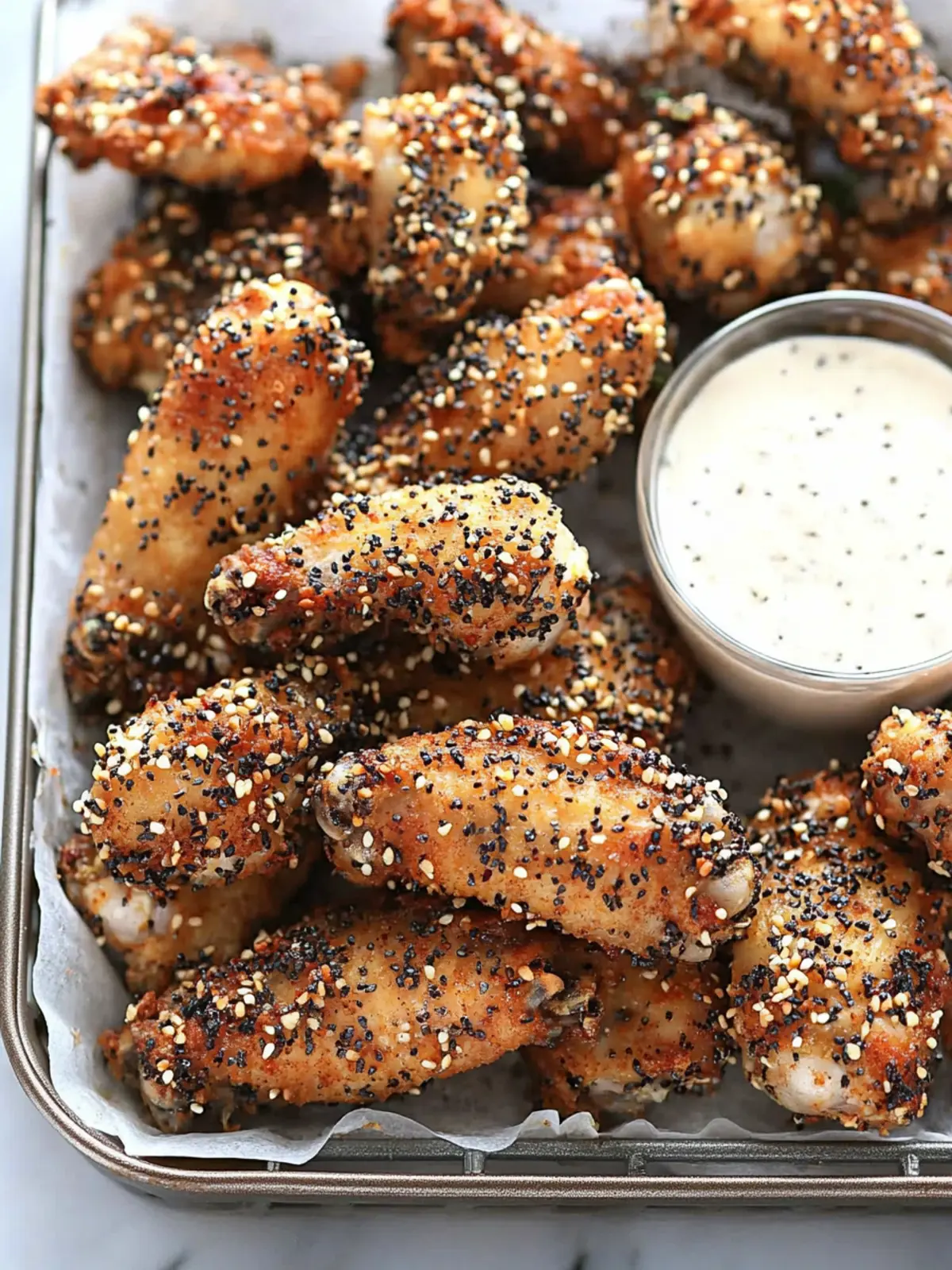 Bagel Crispy Baked Chicken Wings for Your Game Day Feast 4 Bagel Crispy Baked Chicken Wings