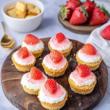 Delicious Mini Strawberry Cheesecakes for Sweet Celebrations 10 Mini Strawberry Cheesecakes