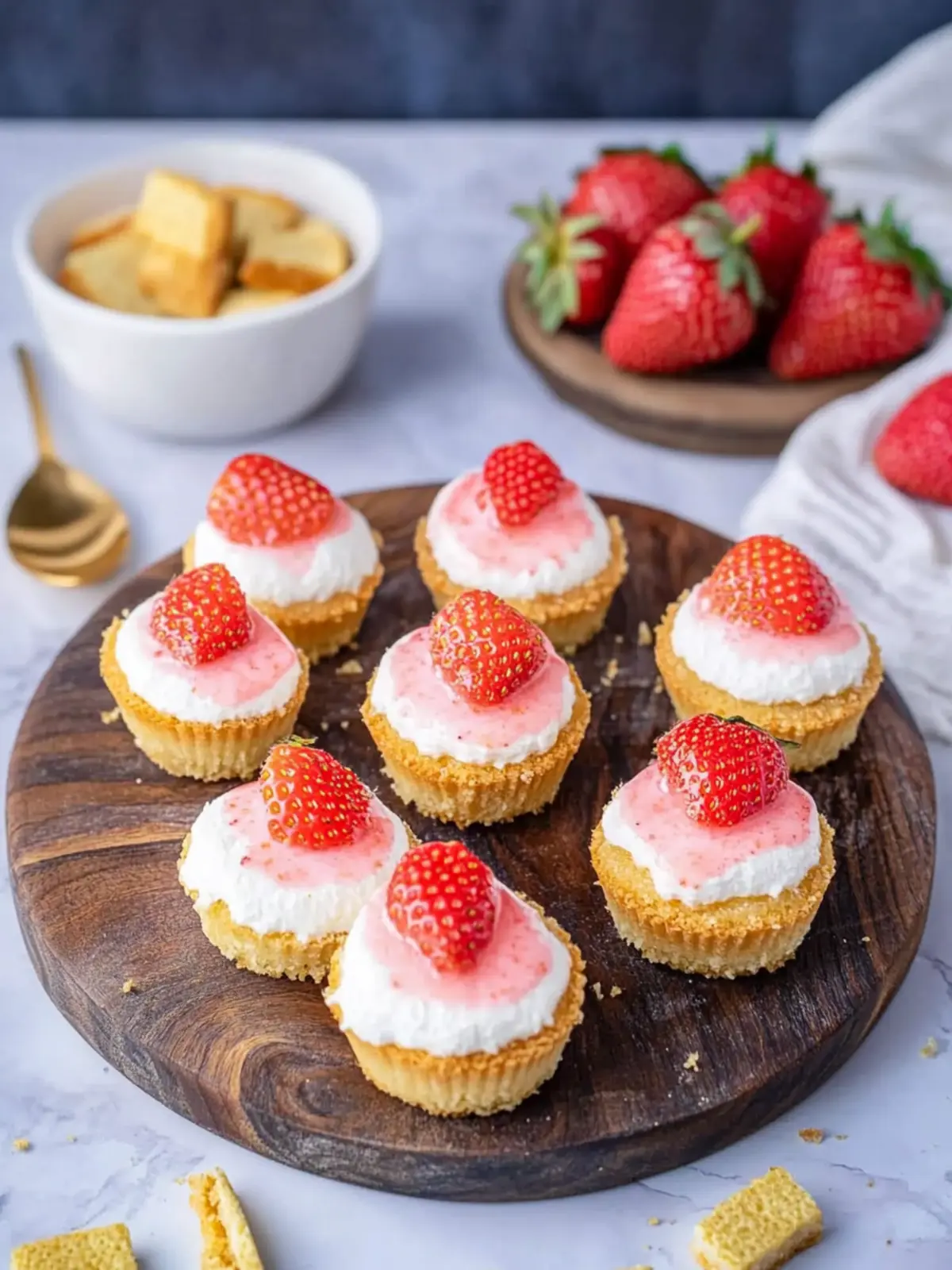 Delicious Mini Strawberry Cheesecakes for Sweet Celebrations 5 Mini Strawberry Cheesecakes