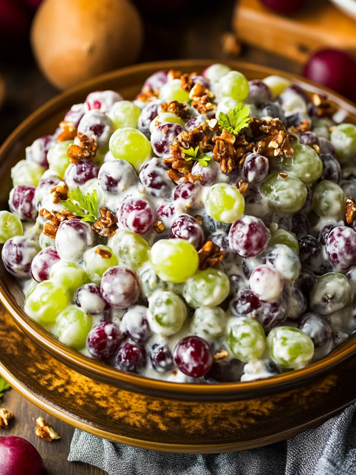 Delicious Creamy Grape Salad That Everyone Will Love 5 Creamy Grape Salad