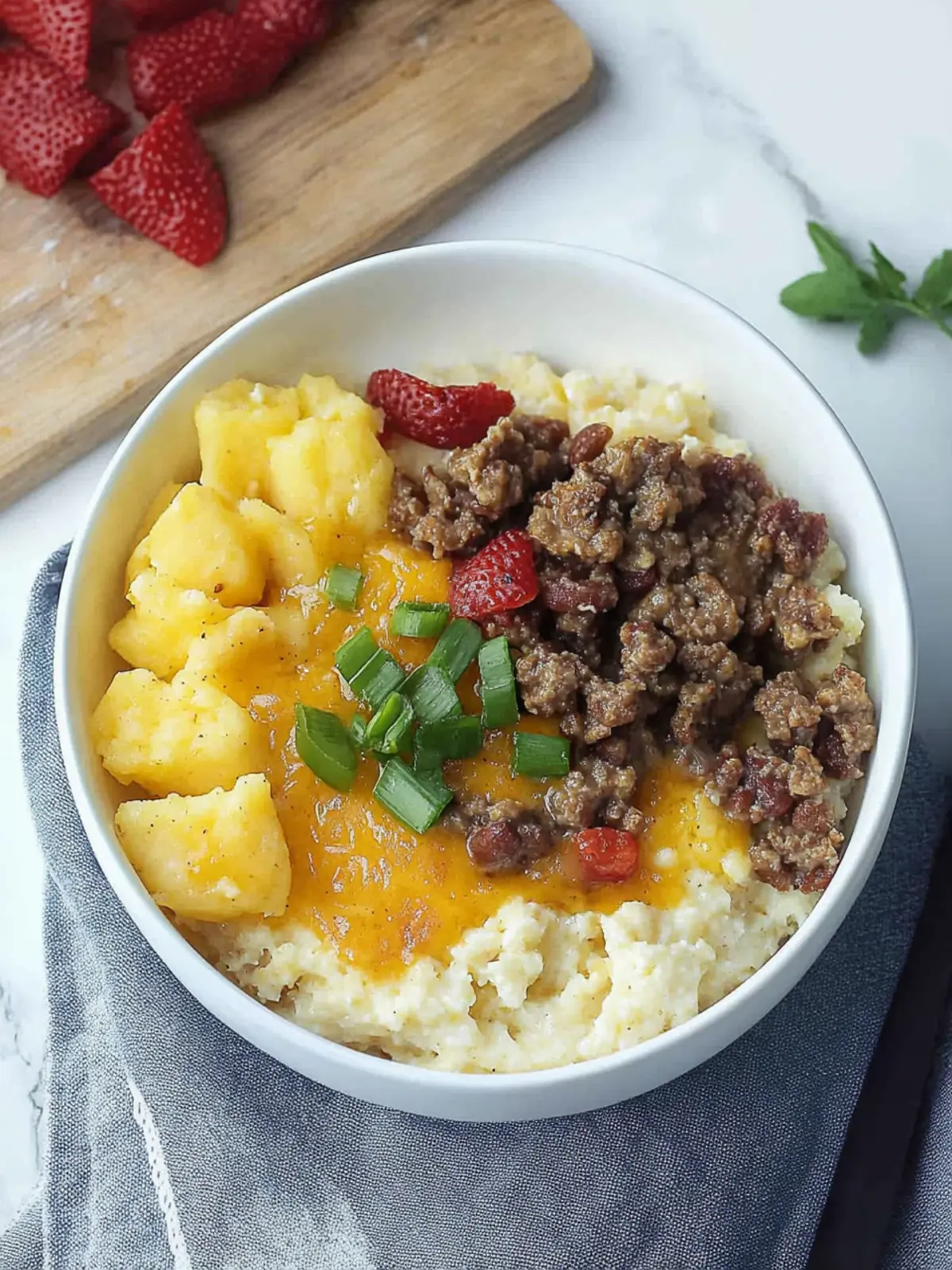 Savory Grits Breakfast Bowl: Comfort Food Bliss at Home 4 Grits Breakfast Bowl