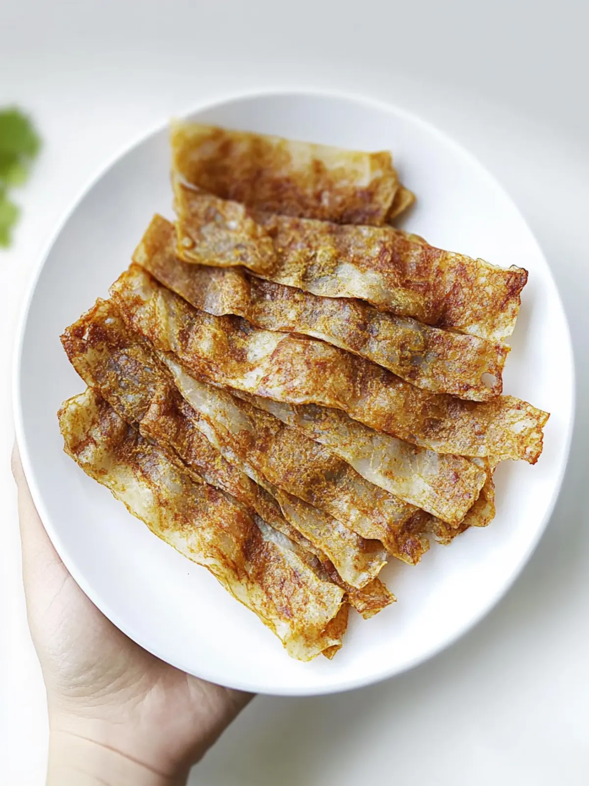 Crispy Vegan Rice Paper Bacon: Your Guilt-Free Snack Upgrade 5 Vegan Rice Paper Bacon
