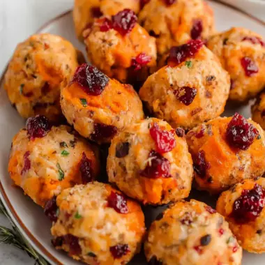 Cranberry Sweet Potato Turkey Poppers for Flavorful Snacking 10 Cranberry Sweet Potato Turkey Poppers
