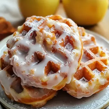 Irresistible Apple Fritter Waffle Donuts for a Cozy Morning 9 Apple Fritter Waffle Donuts