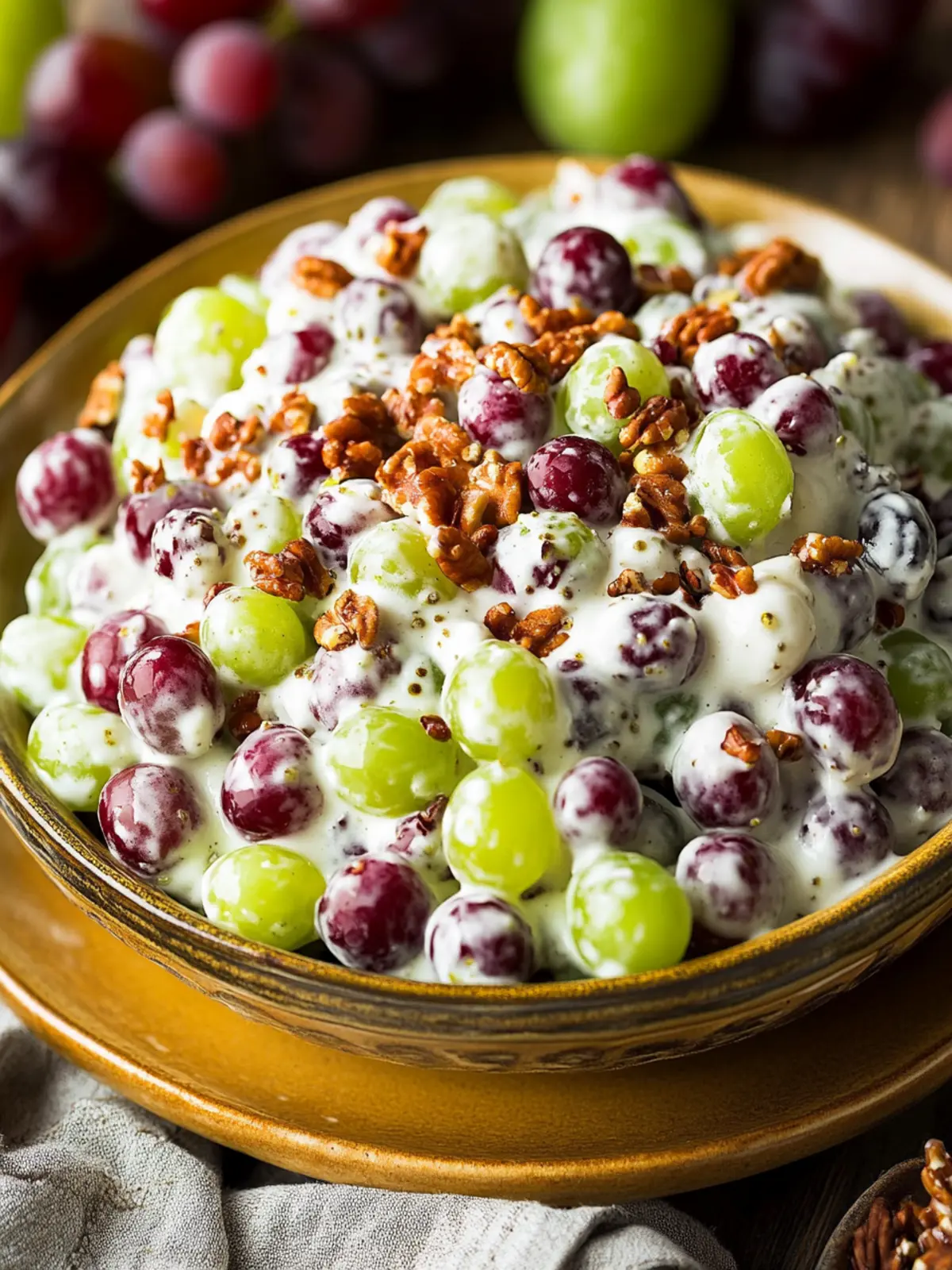 Delicious Creamy Grape Salad That Everyone Will Love 4 Creamy Grape Salad