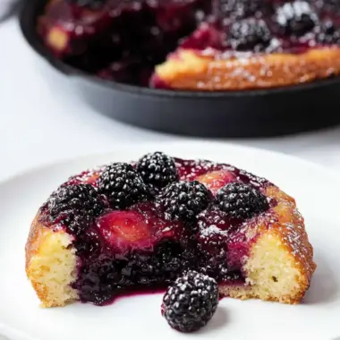Irresistible Blackberry Upside-Down Skillet Cake Delight 9 Blackberry Upside-Down Skillet Cake