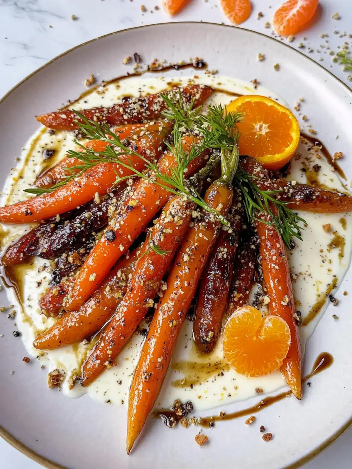 Balsamic Carrots With Orange Tahini Yogurt for a Flavor Boost 4 Balsamic Carrots With Orange Tahini Yogurt