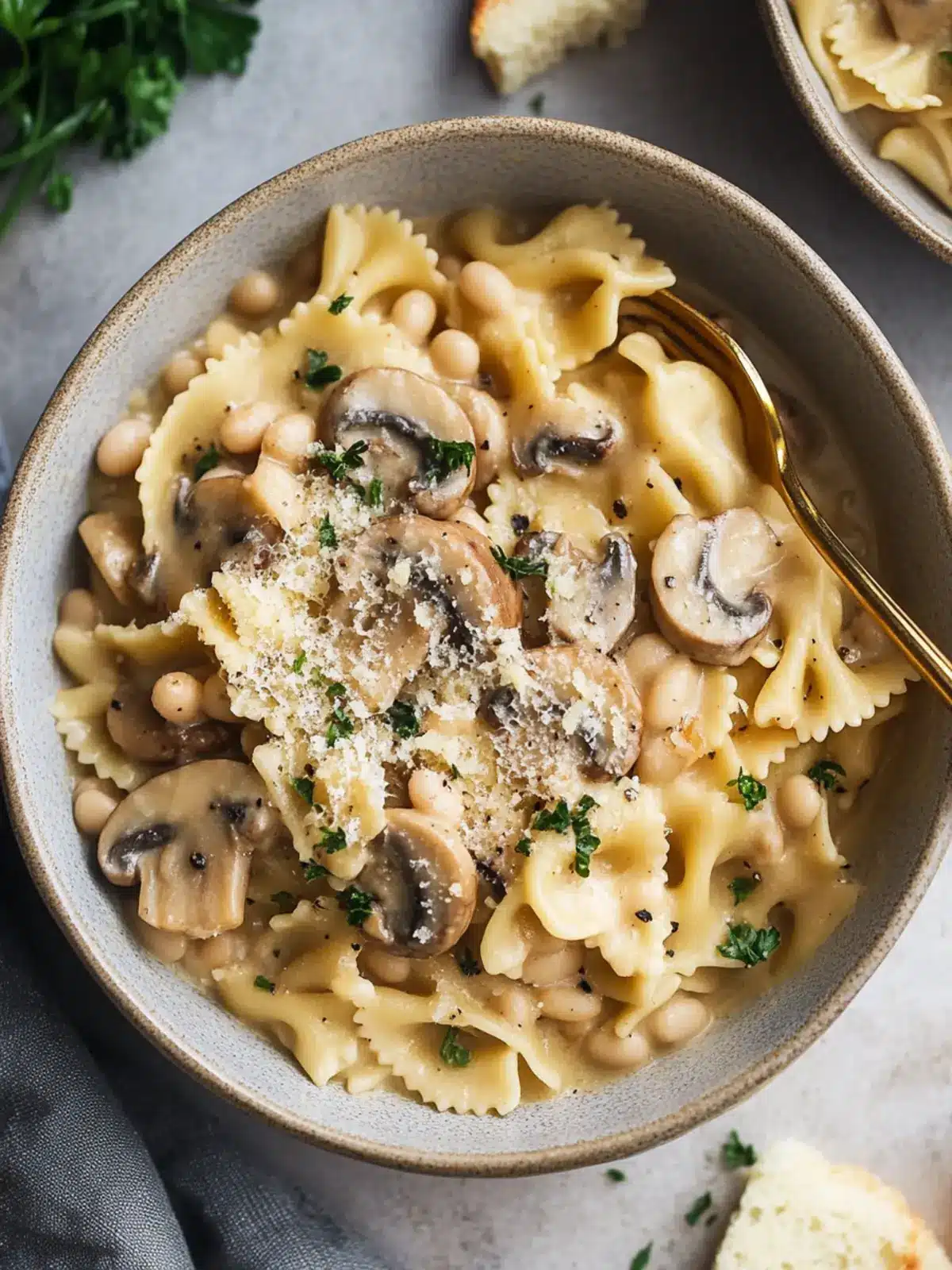One-Pot Mushroom and White Bean Pasta That You’ll Love 5 One-Pot Mushroom and White Bean Pasta