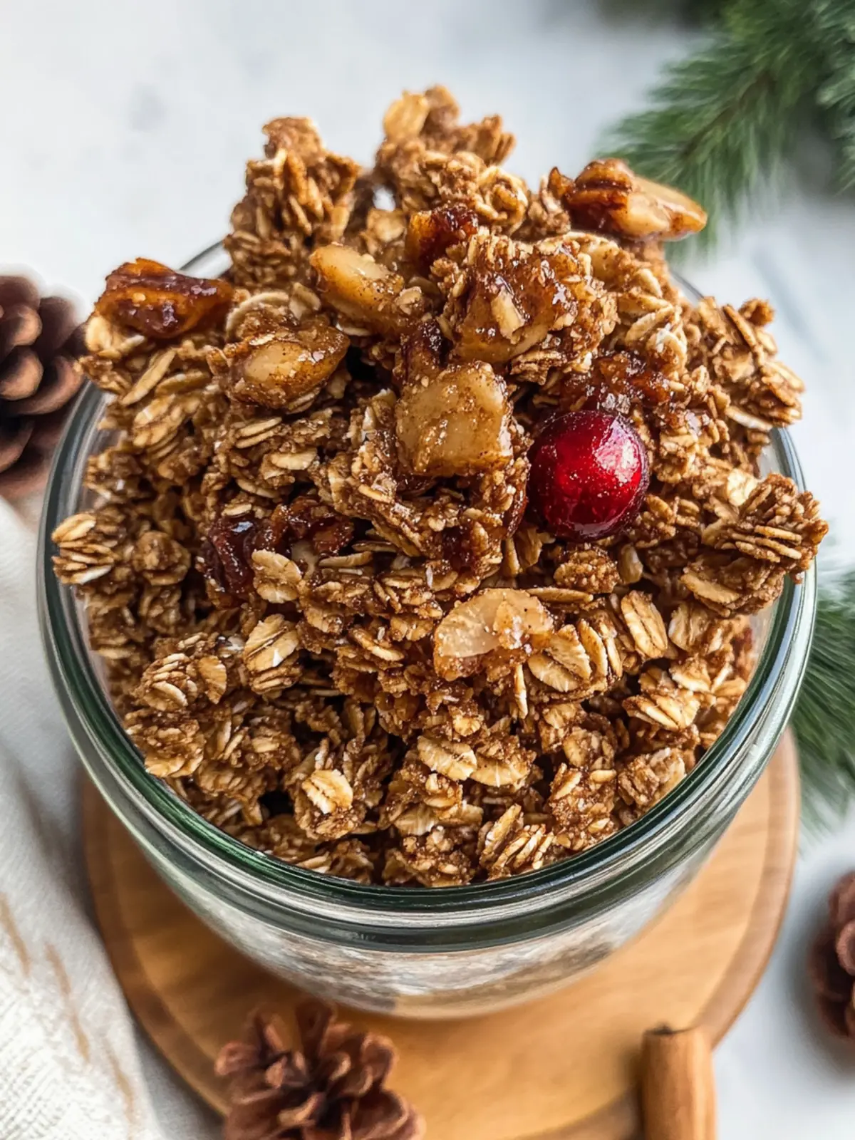 Festive Holiday Gingerbread Granola for Cozy Mornings 3 Holiday Gingerbread Granola