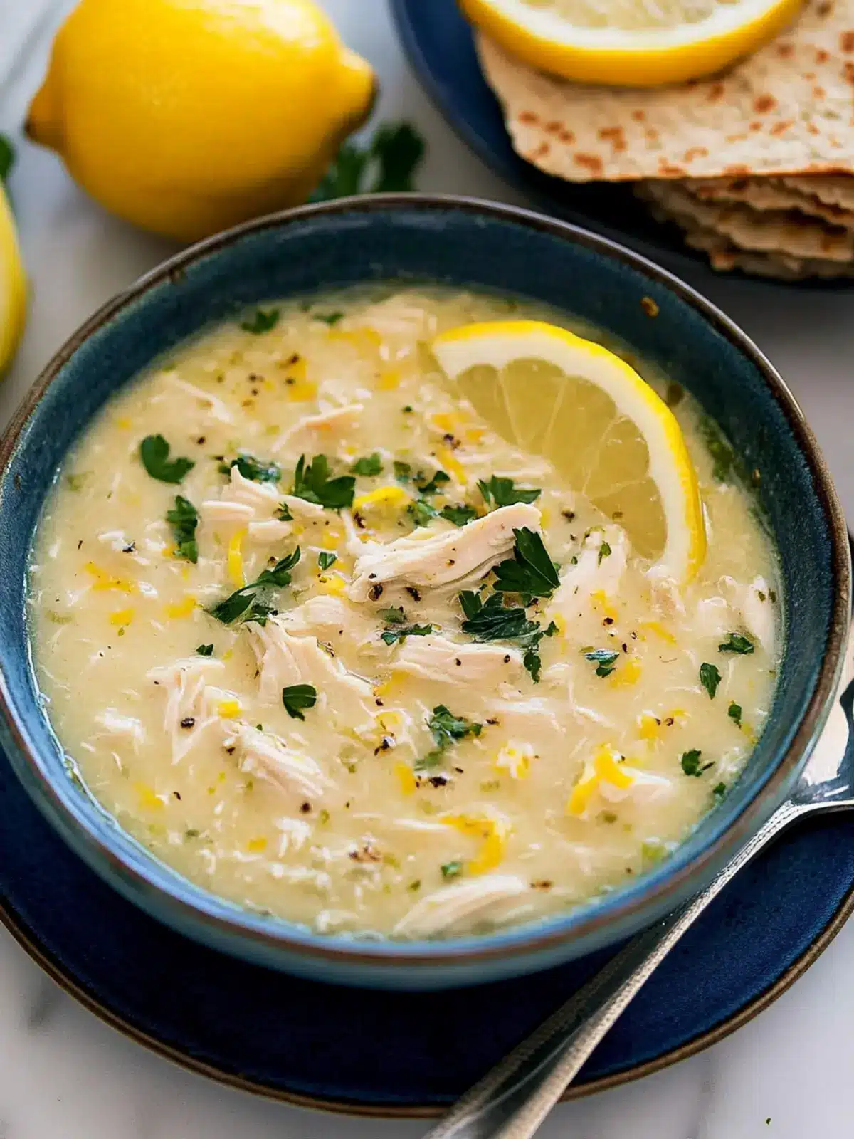 Greek Lemon Chicken Soup to Brighten Your Day! 4 Greek Lemon Chicken Soup