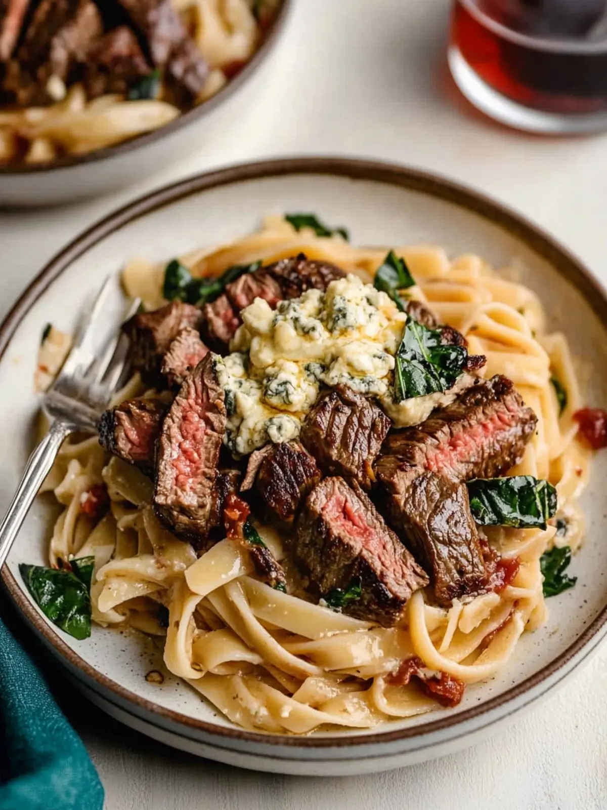 Indulge in Steak Pasta with Gorgonzola Creamy Goodness 3 Steak Pasta with Gorgonzola