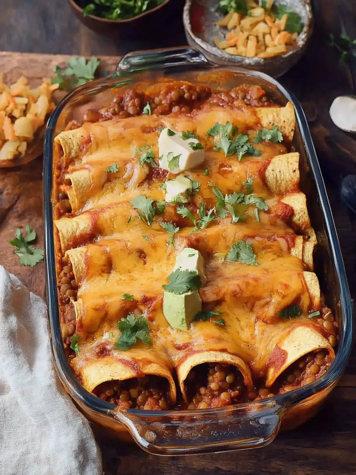 Savory Enchiladas With Lentils for a Flavorful Twist 2 Enchiladas With Lentils