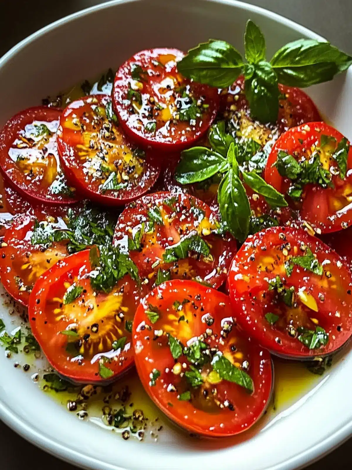 Delicious Herb-Infused Mediterranean Marinated Tomatoes Recipe 5 Herb-Infused Mediterranean Marinated Tomatoes